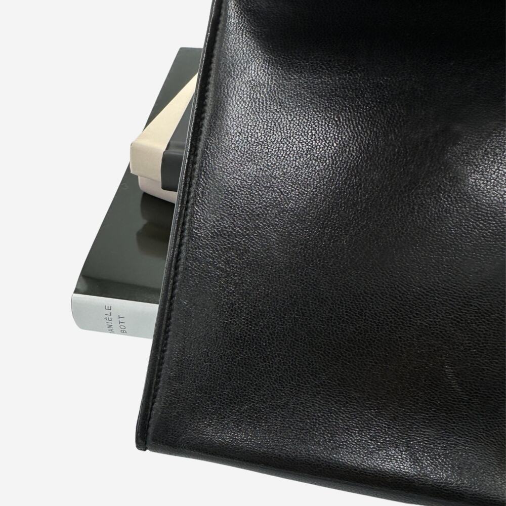 Chanel Black Lambskin Full Flap Shoulder Bag - Picture 9 of 16